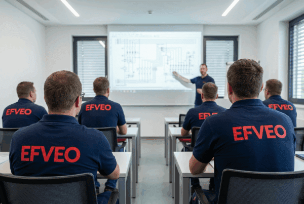 Class with EFVEO students in Growth Lab. Training. Electricity